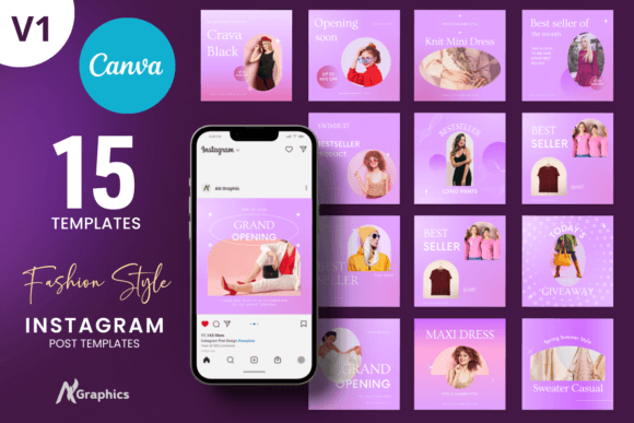 15 Fashion Dark Instagram Post Templates: Elevate Your Brand