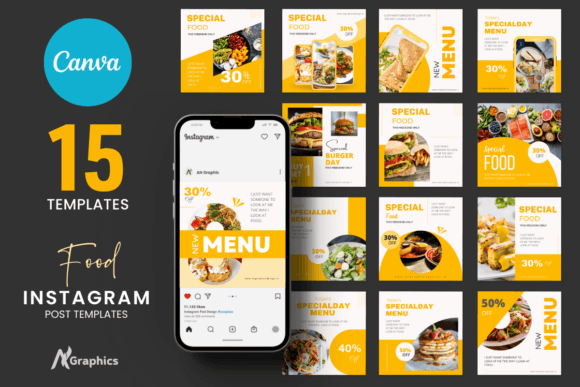 15 Food Special Instagram Post Templates for Your Business