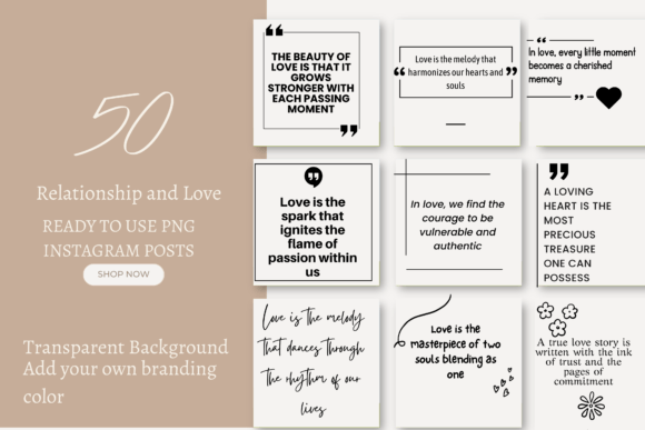 50 Ready-to-Use PNGs for Instagram Love
