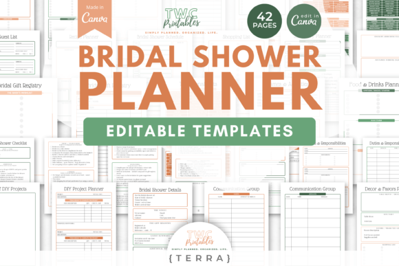 Bridal Shower Planner Canva Templates: Your Ultimate Planning Tool