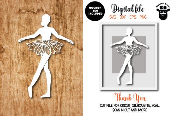 Elegant Paper Cut Art: Ballerina SVG Papercut Templates