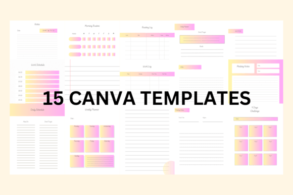 Mastering the Pink Yellow Gradient Canva Templates