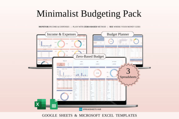 Minimalist Budgeting Pack: 12 Templates for Financial Clarity