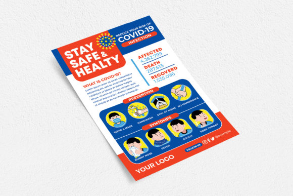 Modern Health Promotion: The Stay Safe & Health Flyer Print Templates