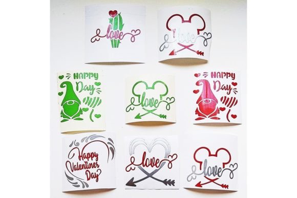 Romantic SVG Templates: Instant Valentine's Day Stickers