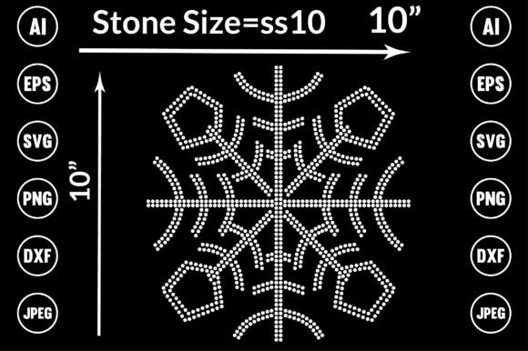 Sparkling Frost: Designing with Snowflakes Rhinestone Templates
