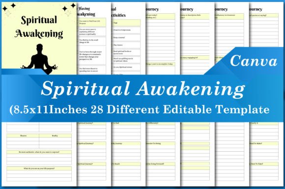 Streamline Your Wellness Brand with Spiritual Awakening Canva Templates