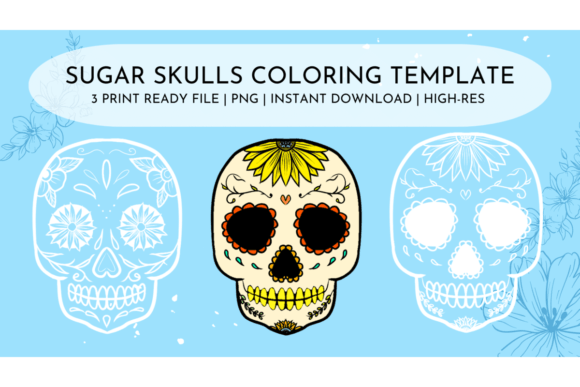 Sugar Skulls Coloring Templates: A Designer's Guide