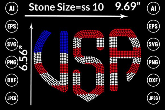 USA Rhinestone Templates Design: Creative Sparkle for Every Project